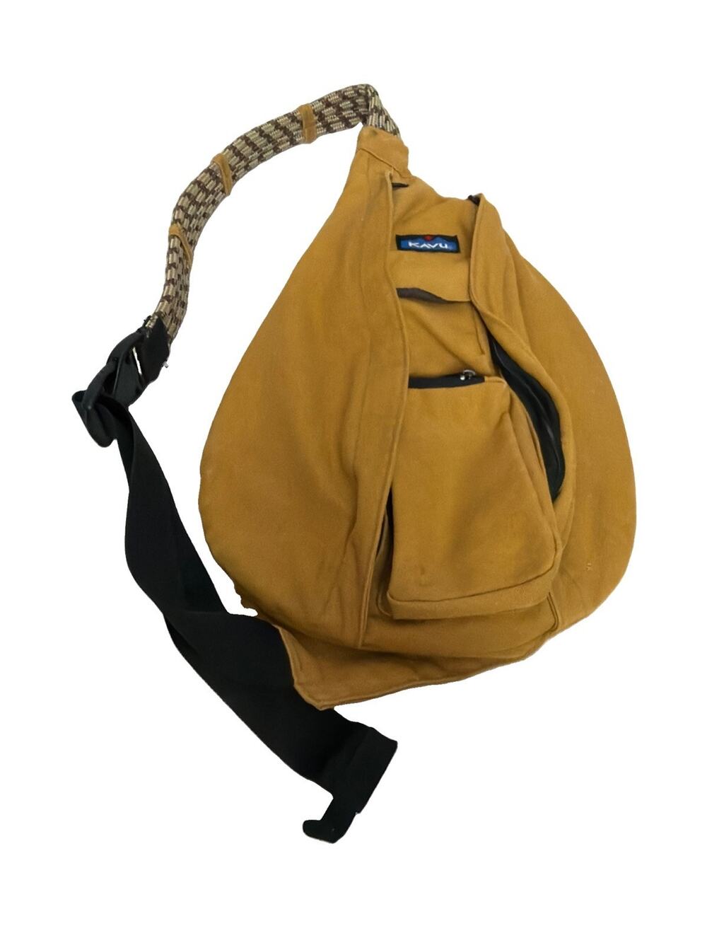 Kavu Rope Sling Bag Crossbody Shoulder Backpack Khaki